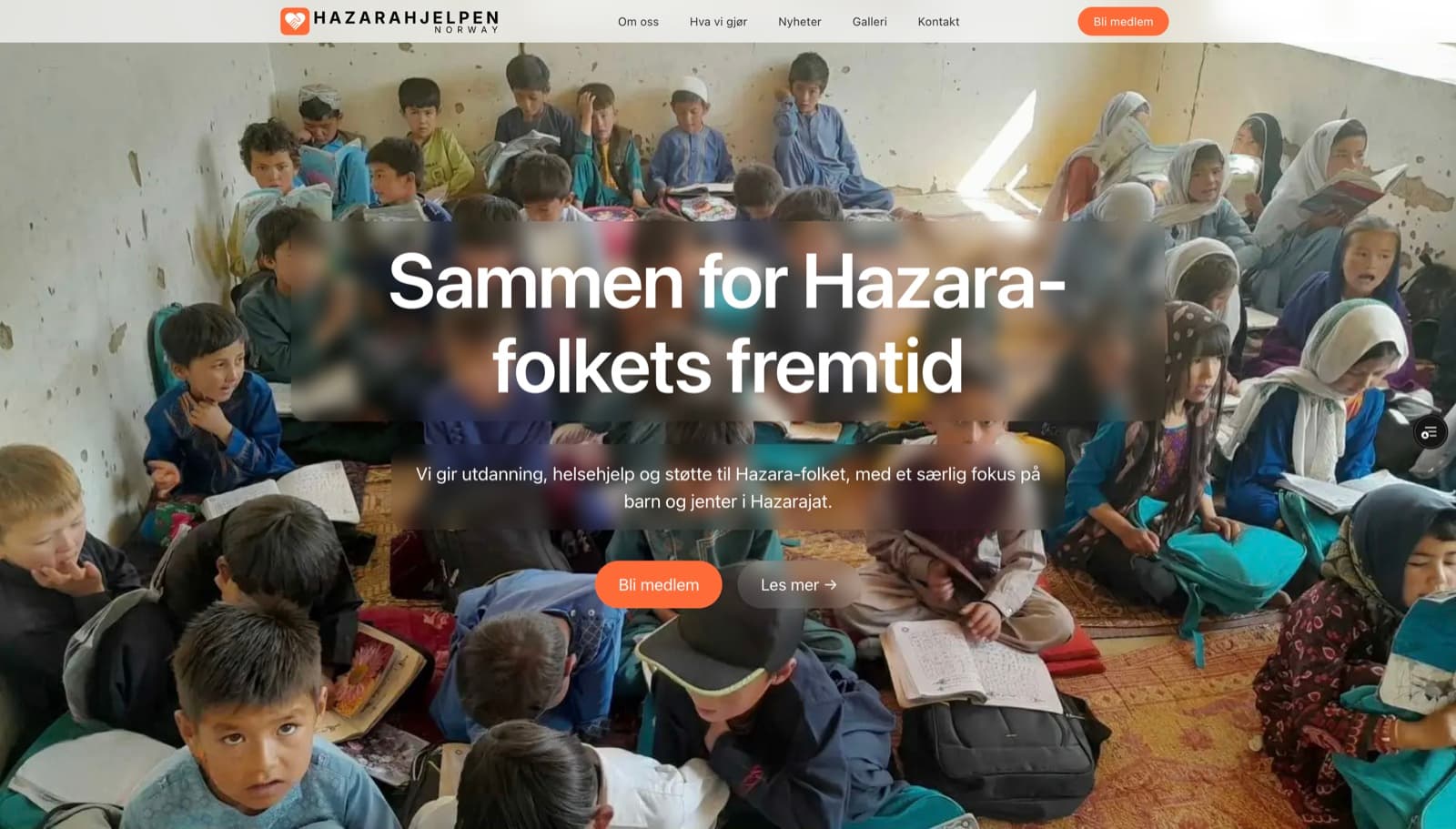 Hazarahjelpen — Humanitær plattform