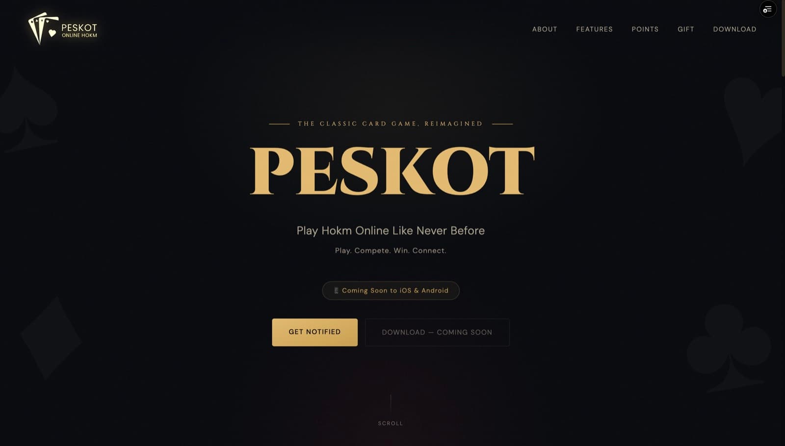 Peskot — Gaming-app